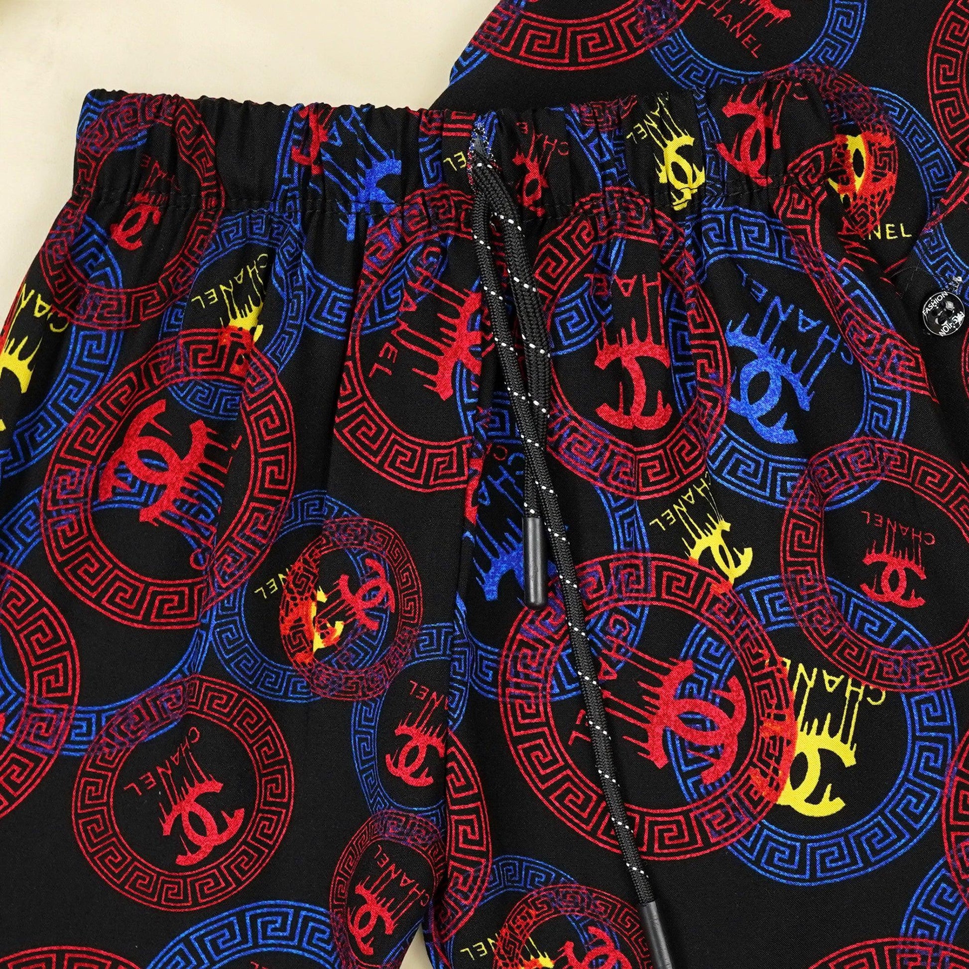 Red & Black Kids Safari Suit