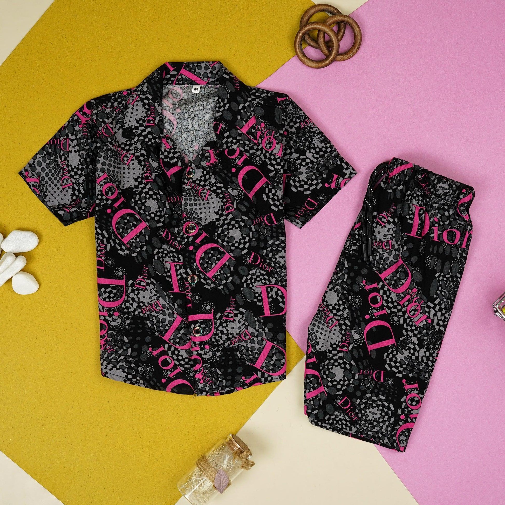 Dark Grey & Pink Kid Safari Suite