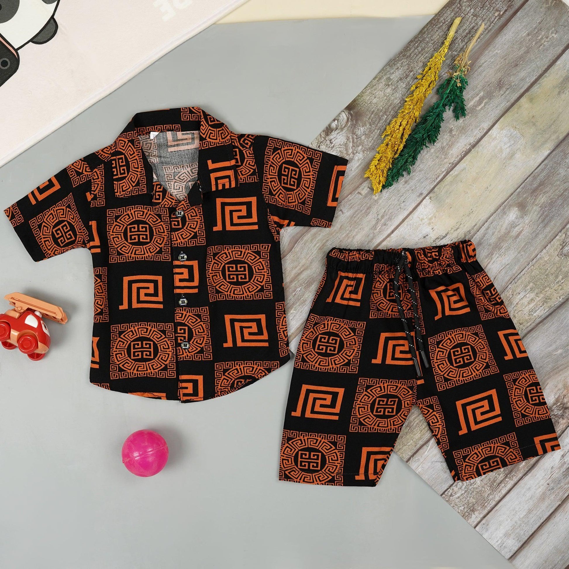 Black & Orange Kid Safari Suite